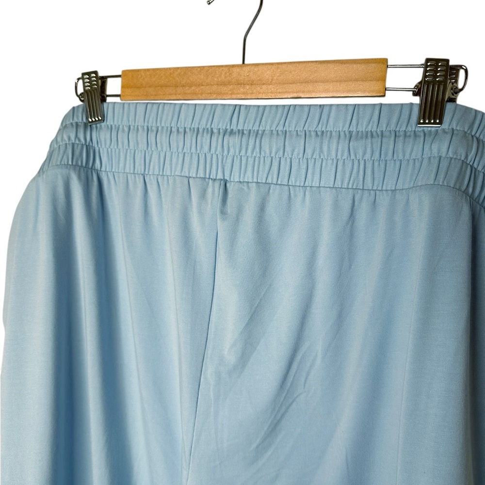 AnyBody Lounge Cozy Jersey Knit Split Cuff Joggers Size 2X Light Blue - Picture 5 of 10